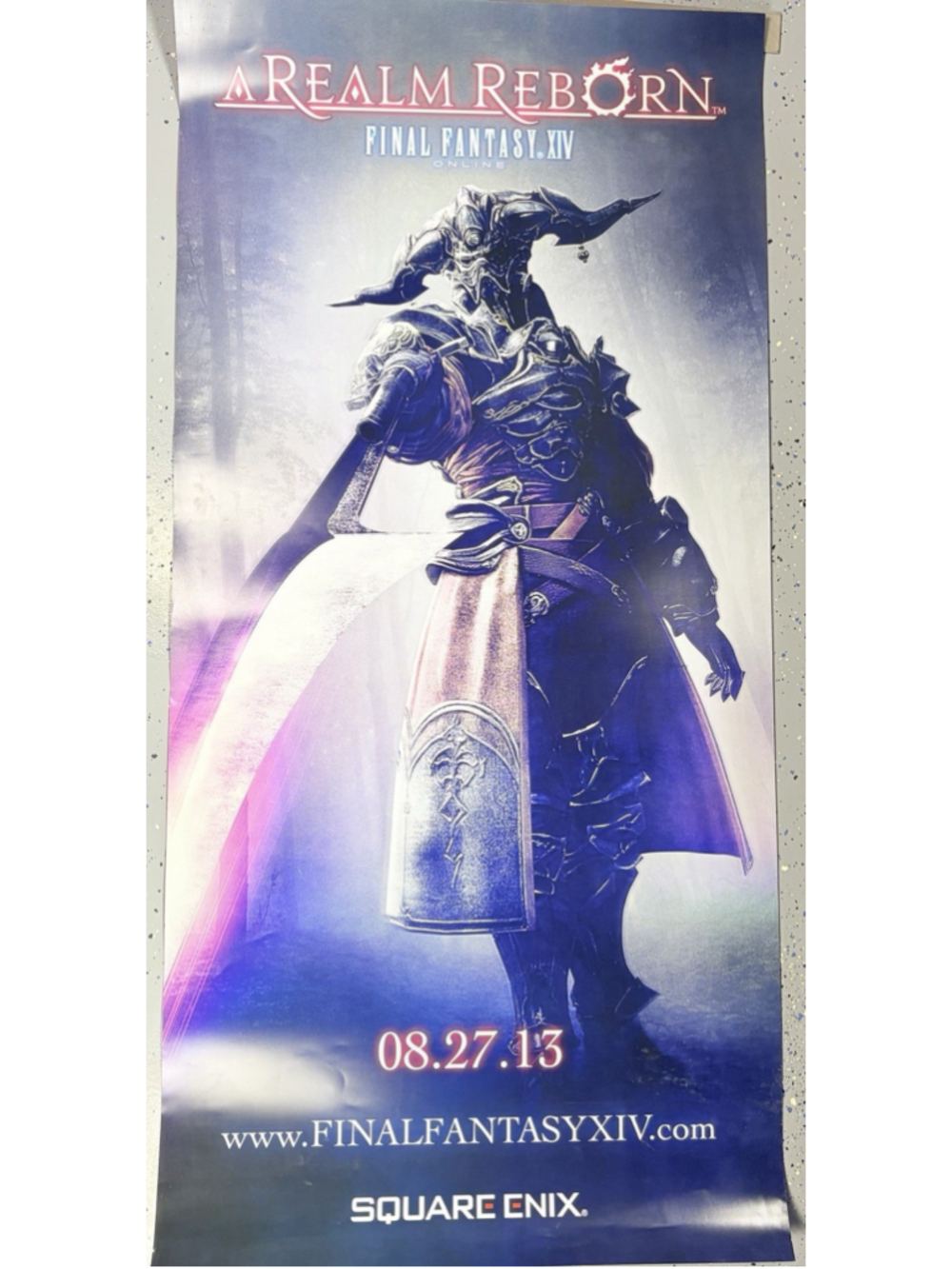 Final Fantasy XIV A Realm Reborn PVC Store Promo Poster Square Enix 26x56